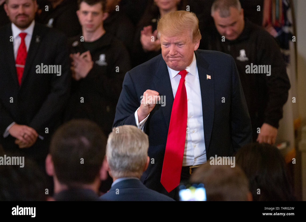 Trump fist pumps hi-res stock photography and images - Alamy