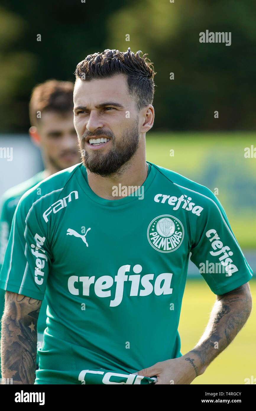Sao Paulo Sp 18 04 2019 Treino Do Palmeiras Lucas Lima During Training Of Palmeiras Held At The Football Academy Located In The Neighborhood Of Barra Funda In Sao Paulo Sp Photo