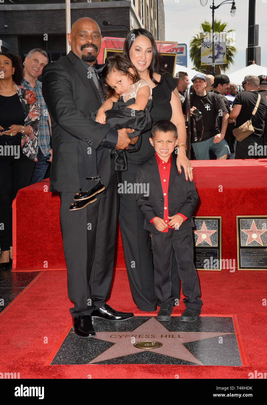 Los Angeles, California, USA. 18th Apr, 2019. Sen Dog & Family at the ...