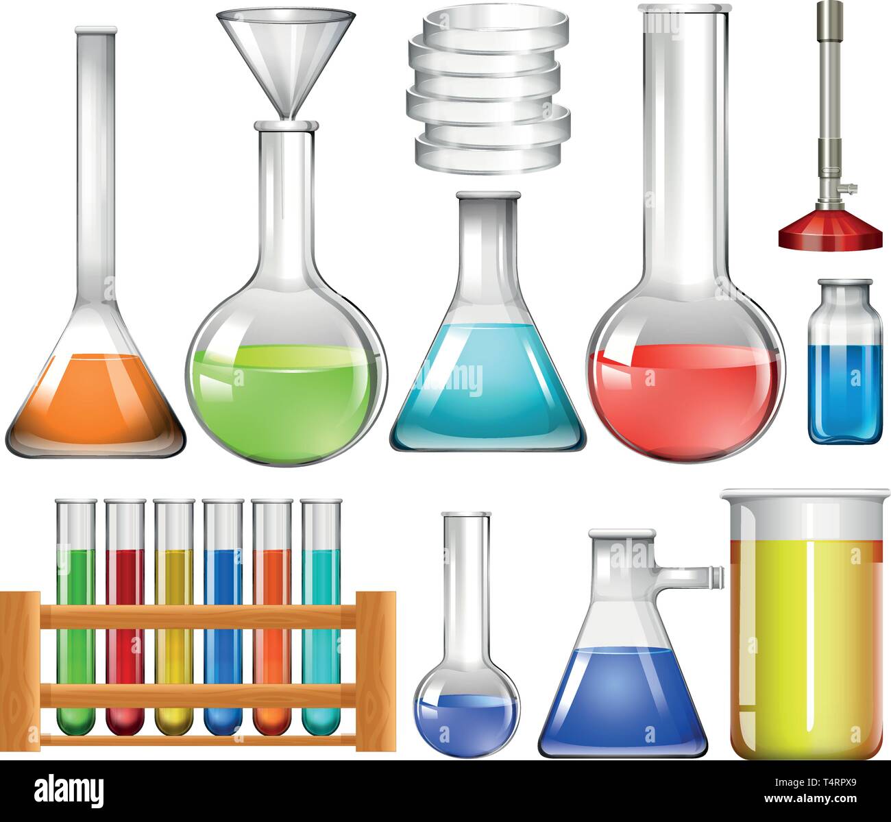 Set of lab tools illustration Stock Vector Image & Art Alamy