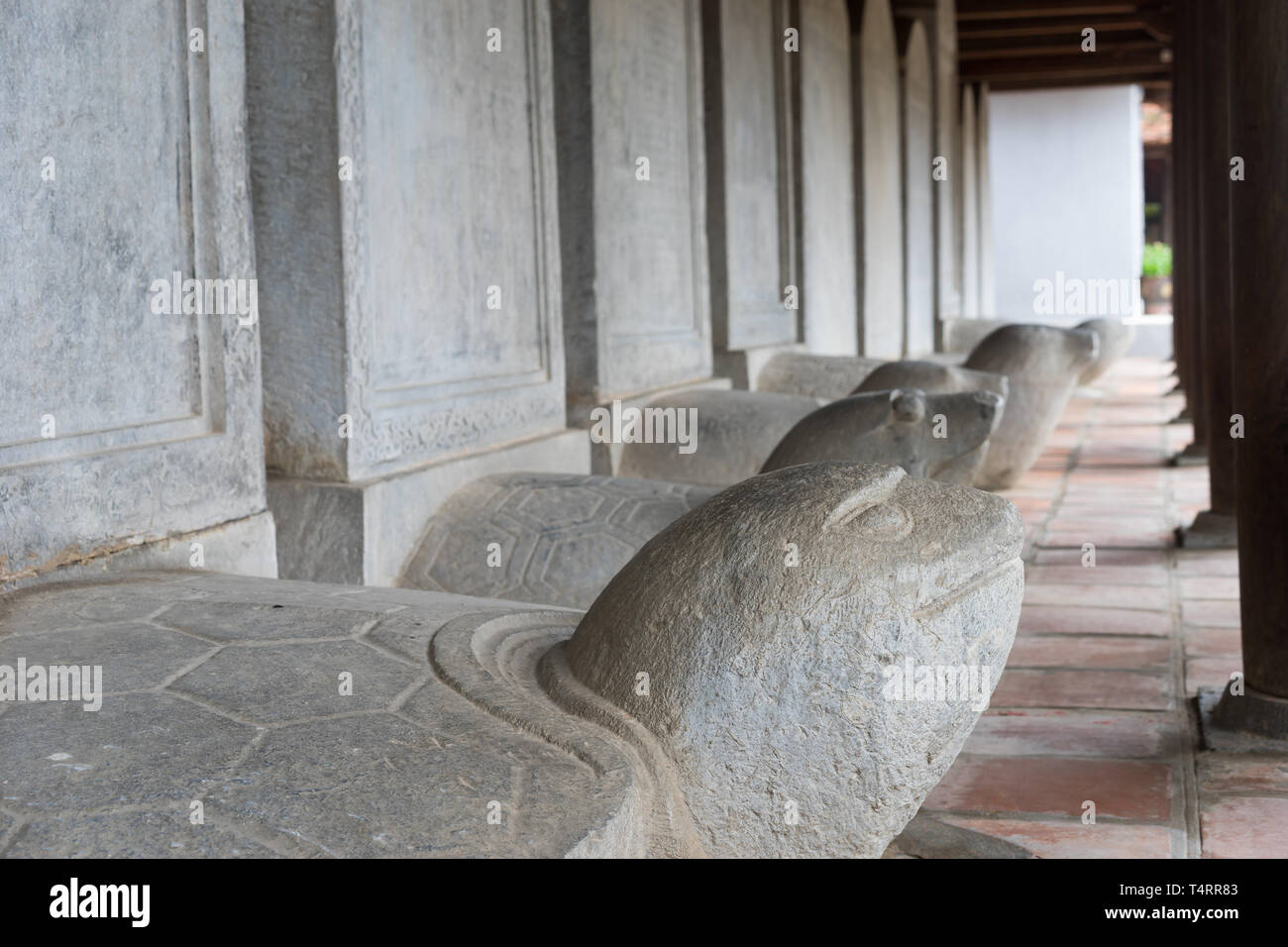 Turtle stone steles, bearing the names of Doctoral laureates of the ...