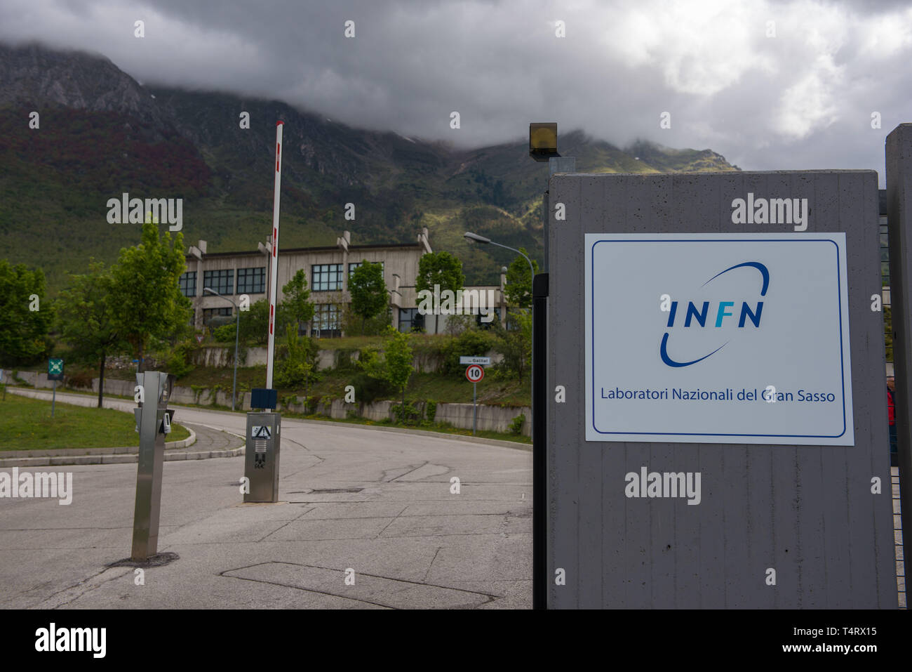 Assergi (l'Aquila), INFN Laboratory for studies of sub-nuclear physics and astrophysics. Stock Photo