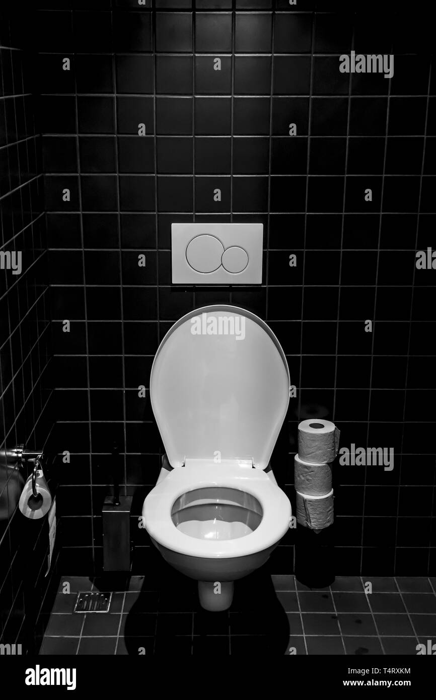 Public toilets Black and White Stock Photos & Images Alamy