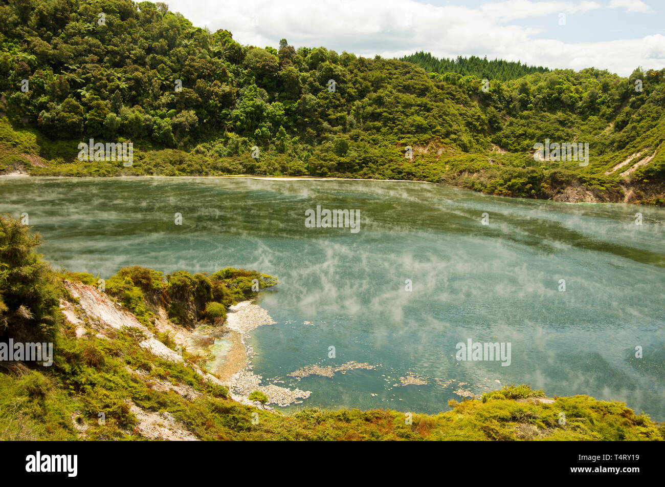 Frying pan lake, Waimangu, New Zealand Stock Photo Alamy