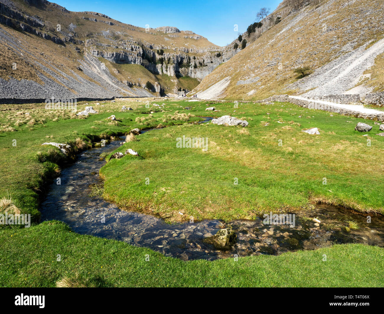 Limestone Ravines Gordale Scar limestone ravine near Malham in the Yorkshire Dales ...