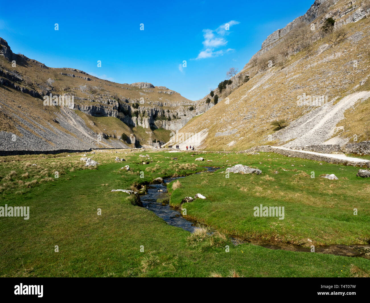 Limestone Ravines Gordale Scar limestone ravine near Malham in the Yorkshire Dales ...