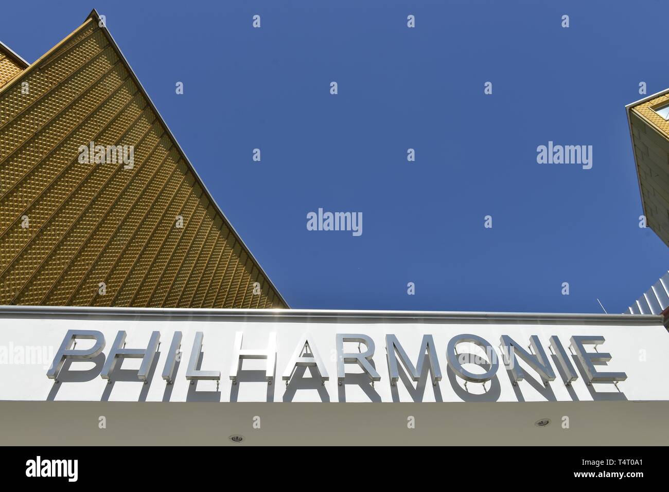 Philharmonie, Cultural Forum, Potsdamer Strasse, Tiergarten, Berlin, Germany Stock Photo