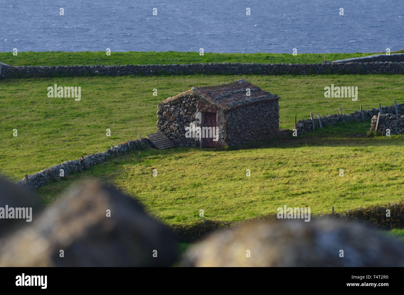 Traditional houses and rural landscapes in Norte, a small parish in the
