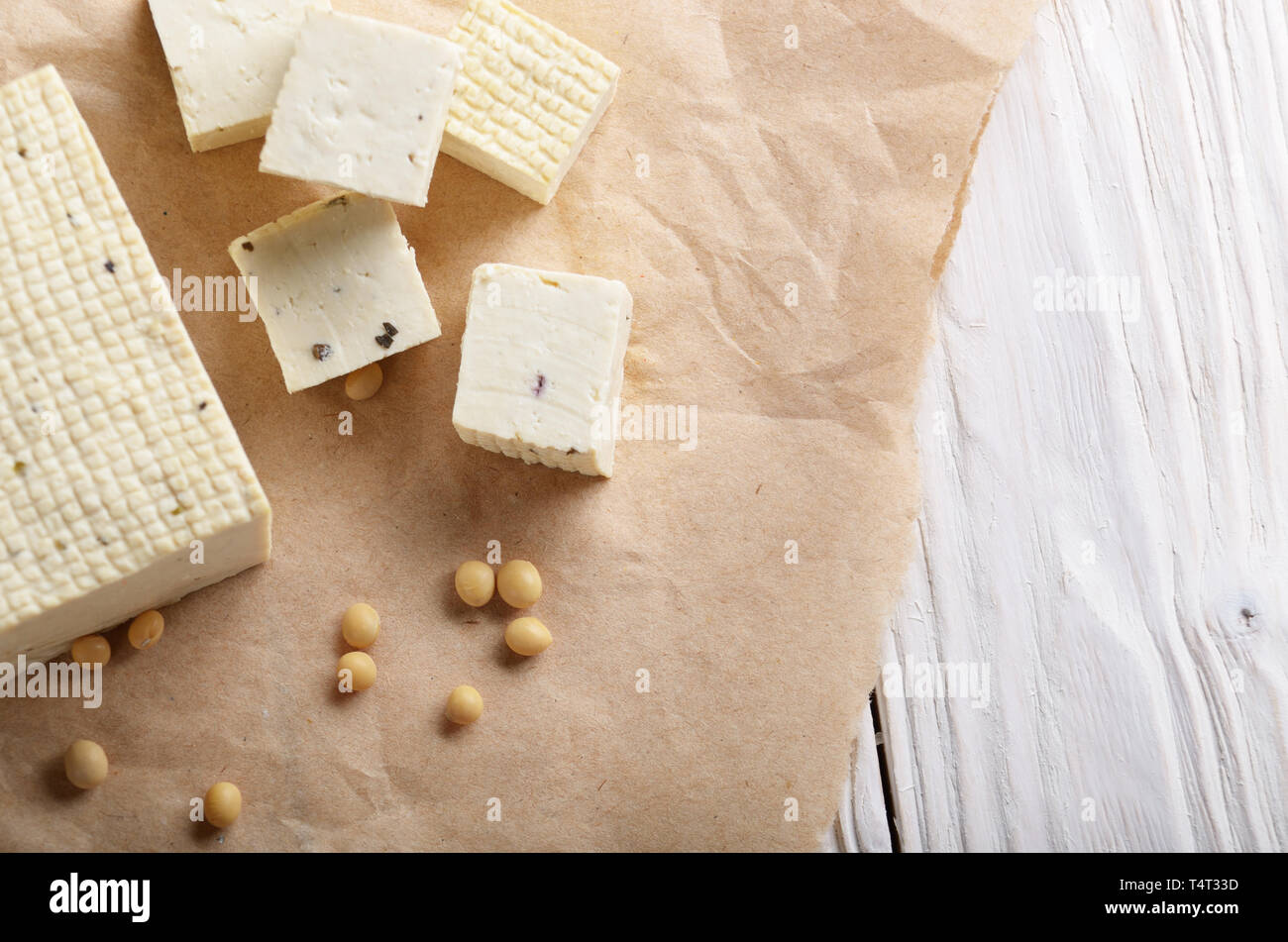Soy Bean Curd Tofu On Parchment Paper Non Dairy Alternative Substitute For Cheese Stock Photo Alamy,Painting Baseboards With Carpet
