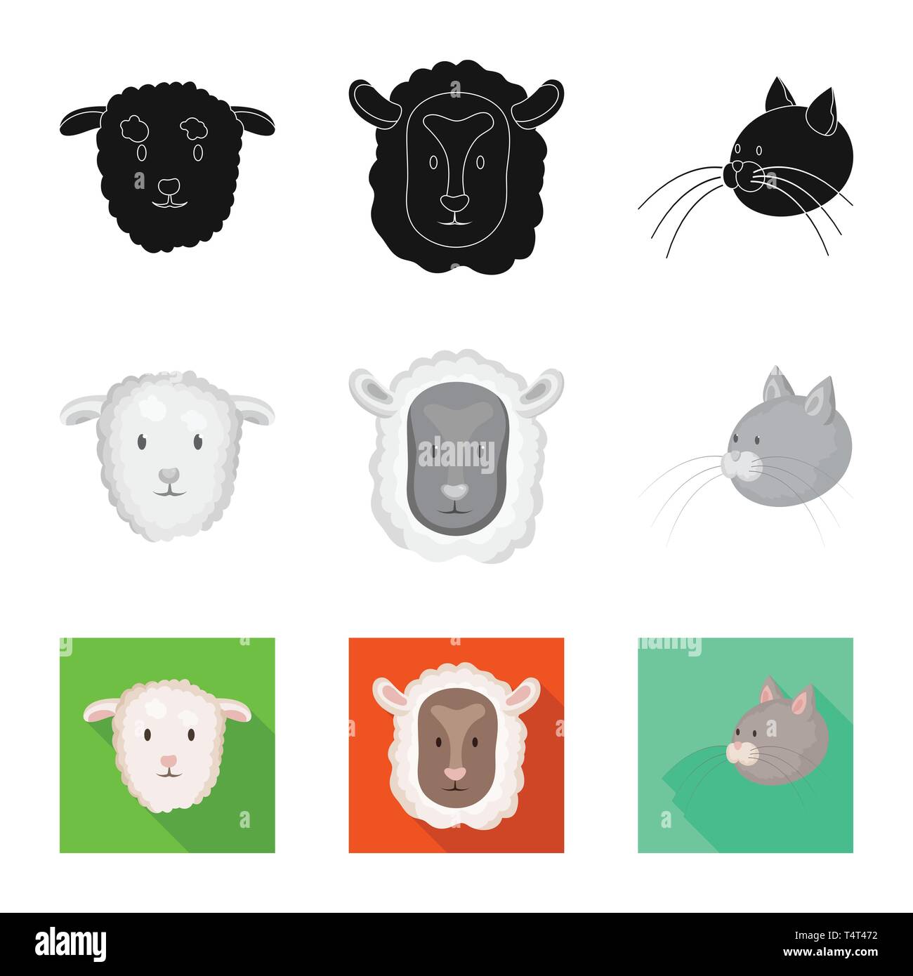 Vector design of agriculture and breeding logo. Collection of ...