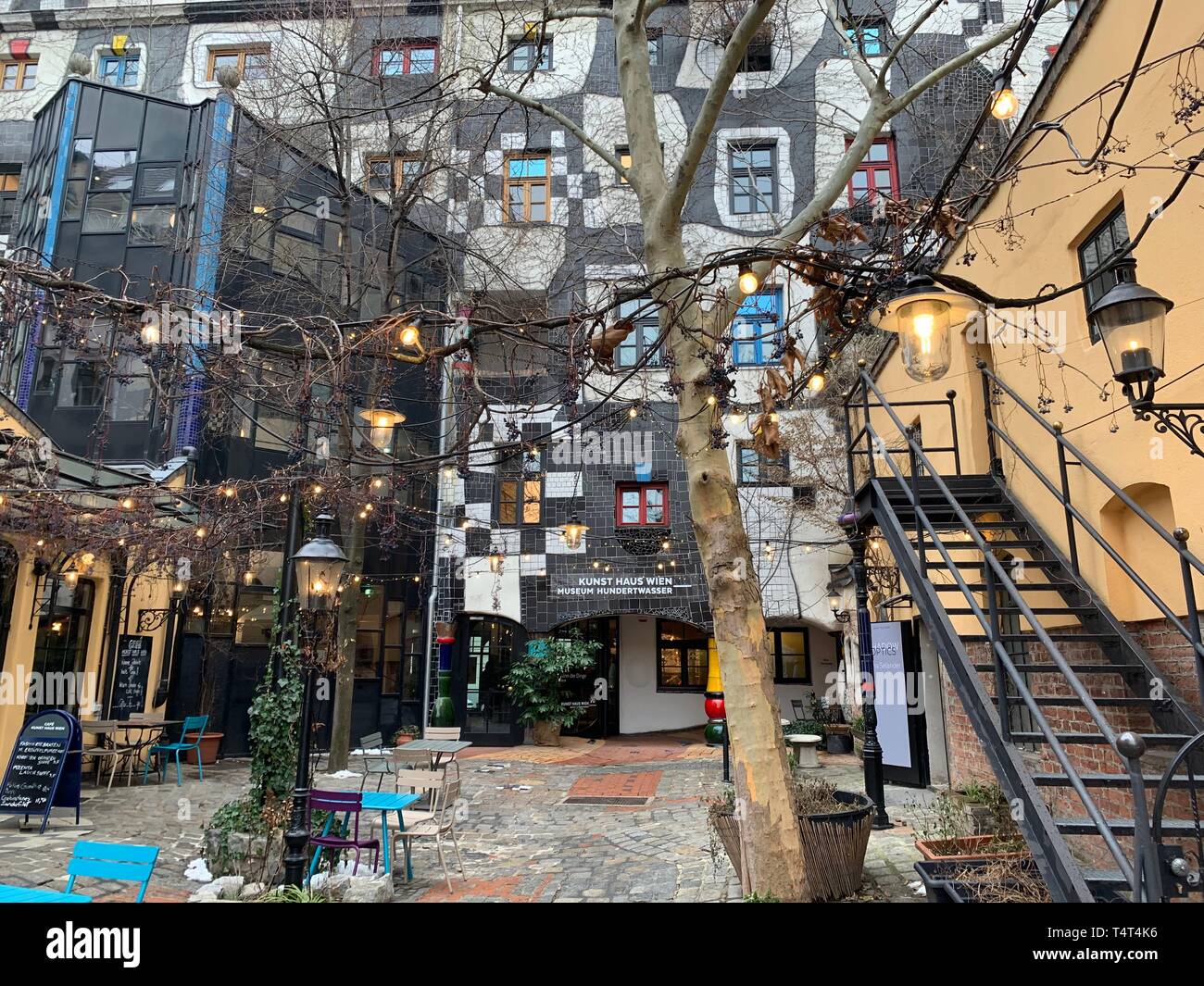 Hundertwasserhaus  in Vienna,austria Stock Photo