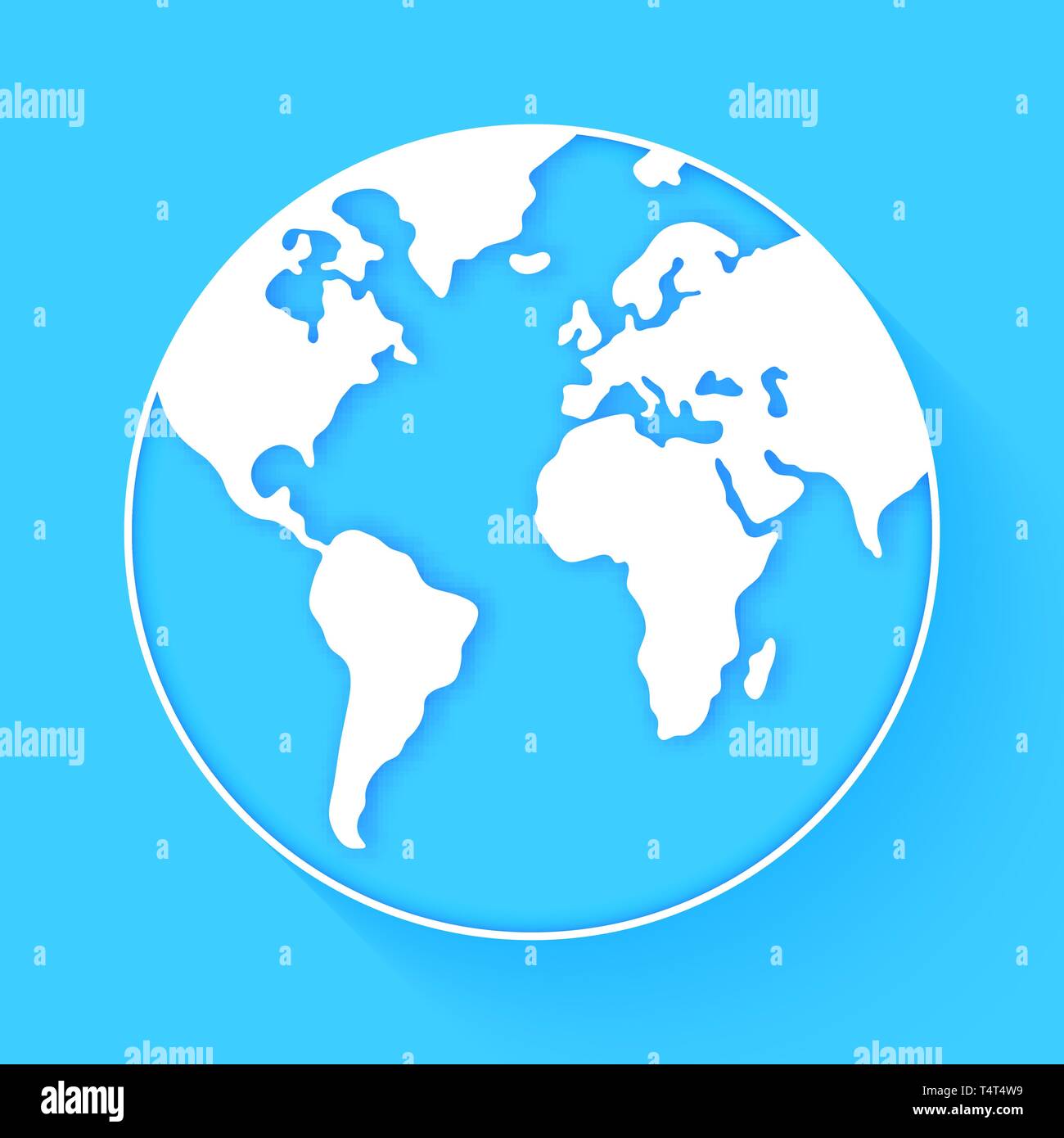 Earth globe vector Stock Vector Image & Art - Alamy