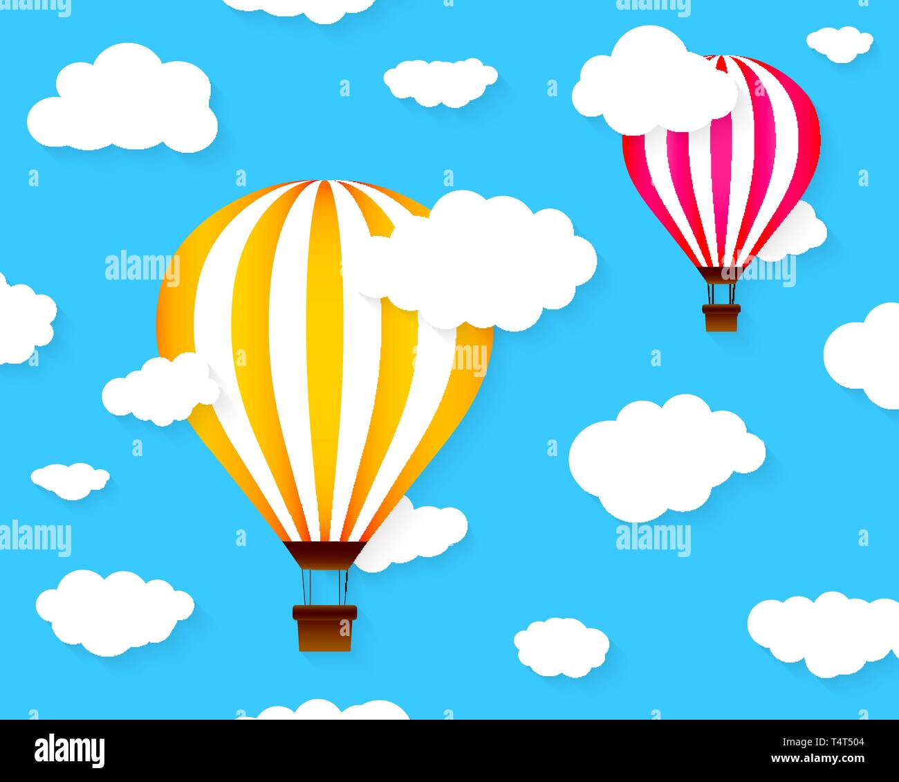 Colorful hot air balloons. Vector illustration Stock Vector Image & Art Alamy