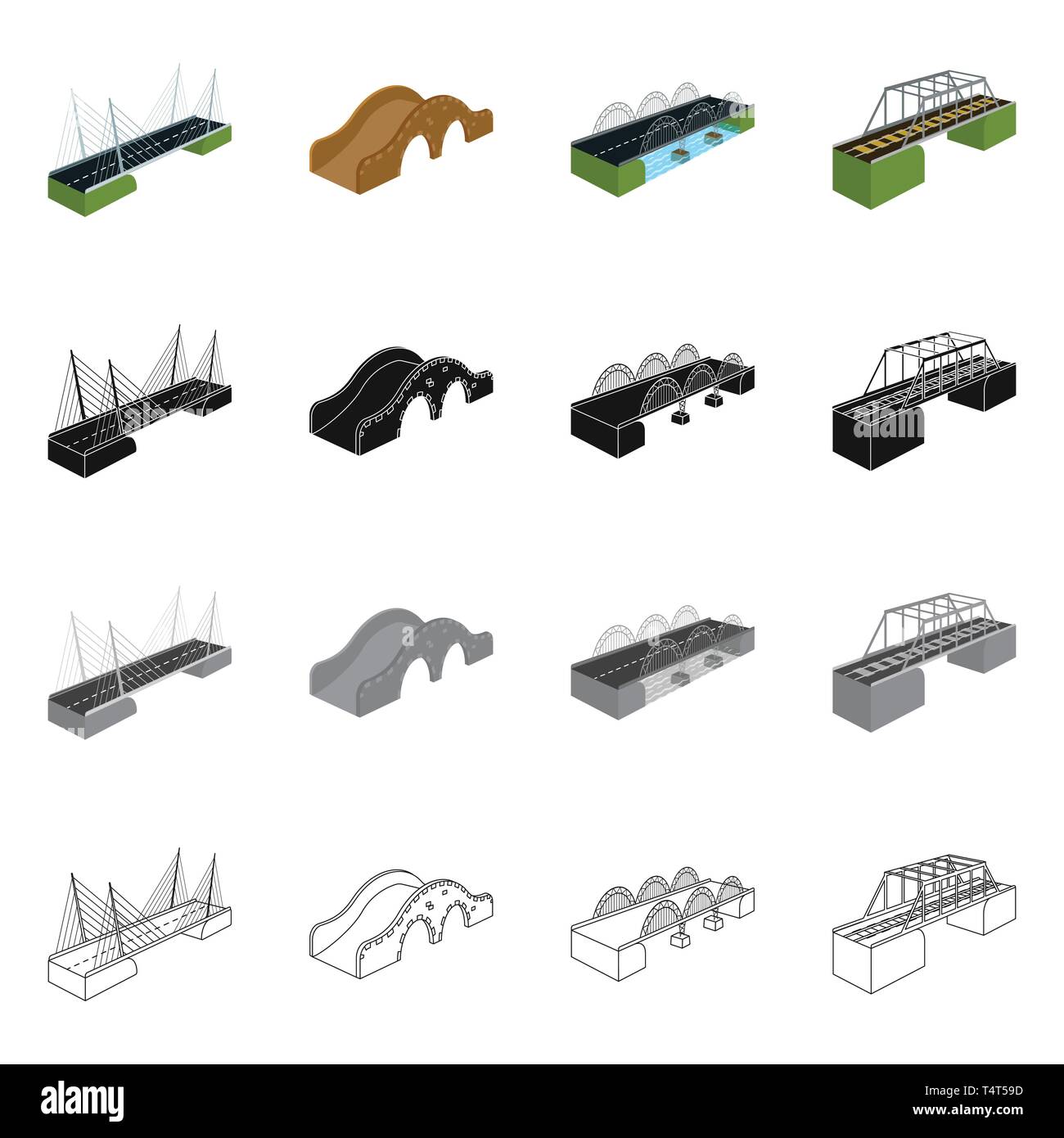 Vector design of connection and design icon. Set of connection and side ...