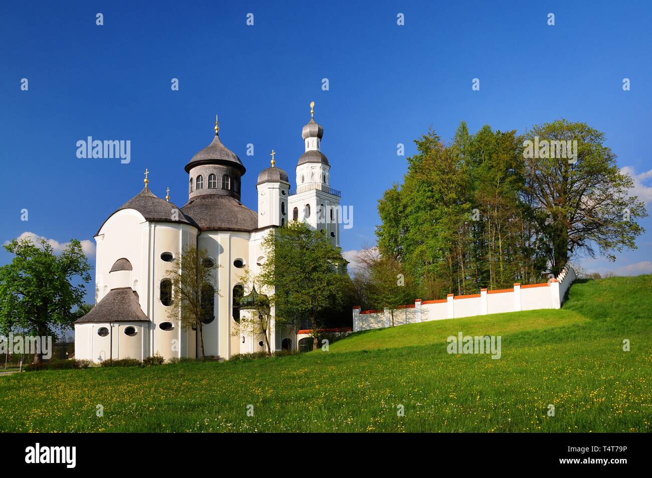 Maria Birnbaum, Baroque Sanctuary, Aichach, Bavaria, Germany, Europe Stock Photo