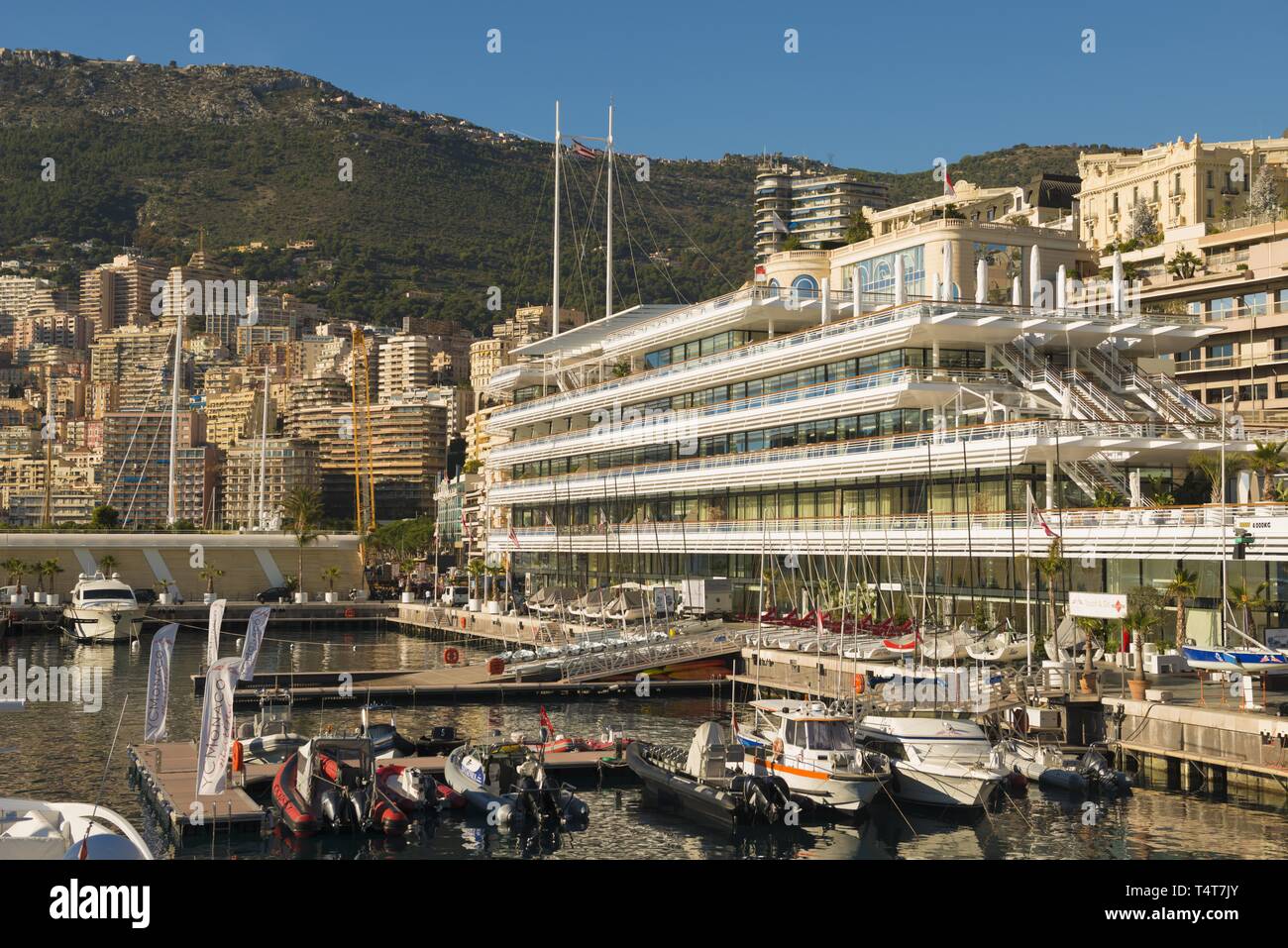 Port with Yacht Club, Monte Carlo, Provence-Alpes-CÃ´te d'Azur, Monaco  Stock Photo - Alamy