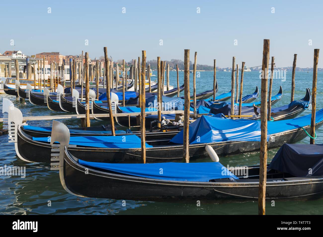 Port with Gondola, Venice, Italy Stock Photo - Alamy