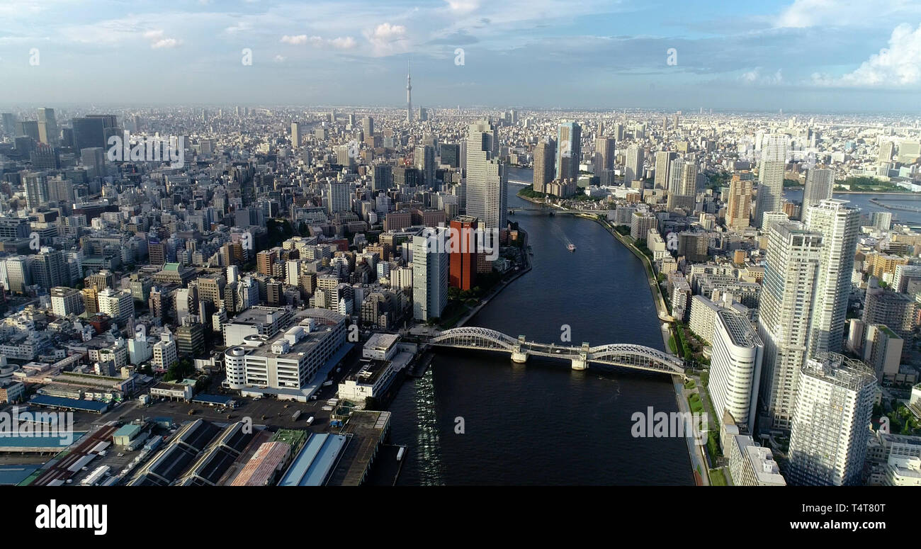 Aerial view tokyo bay hi-res stock photography and images - Alamy