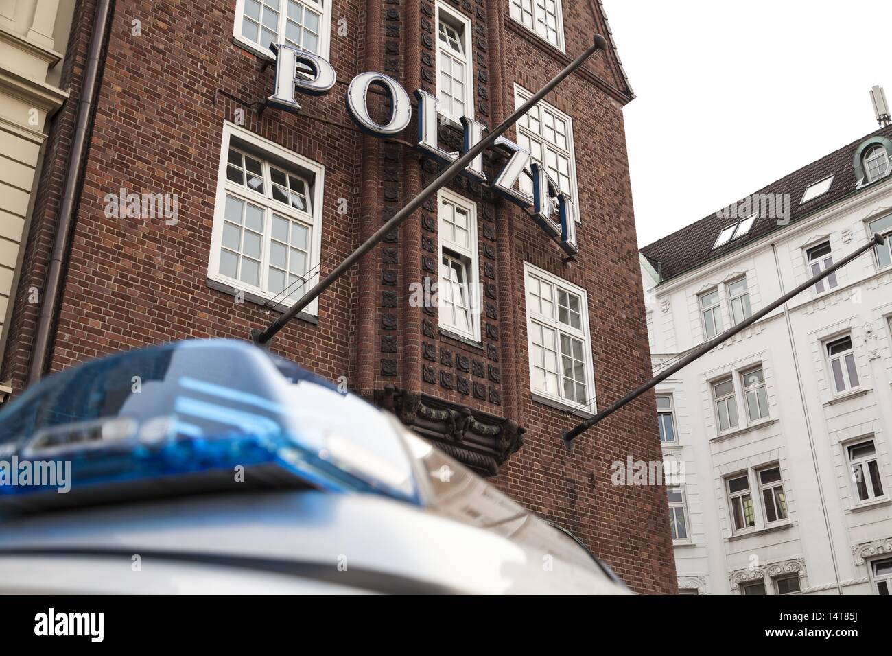 Police Station Davidwache, Reeperbahn, Hamburg, Germany, Europe Stock Photo