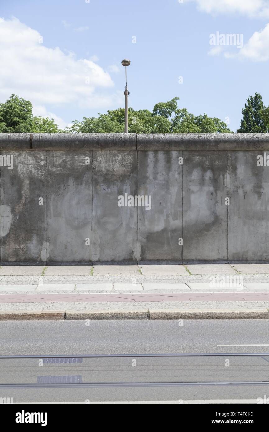 Berlin Wall, Bernauer Strasse, Berlin, Germany, Europe Stock Photo
