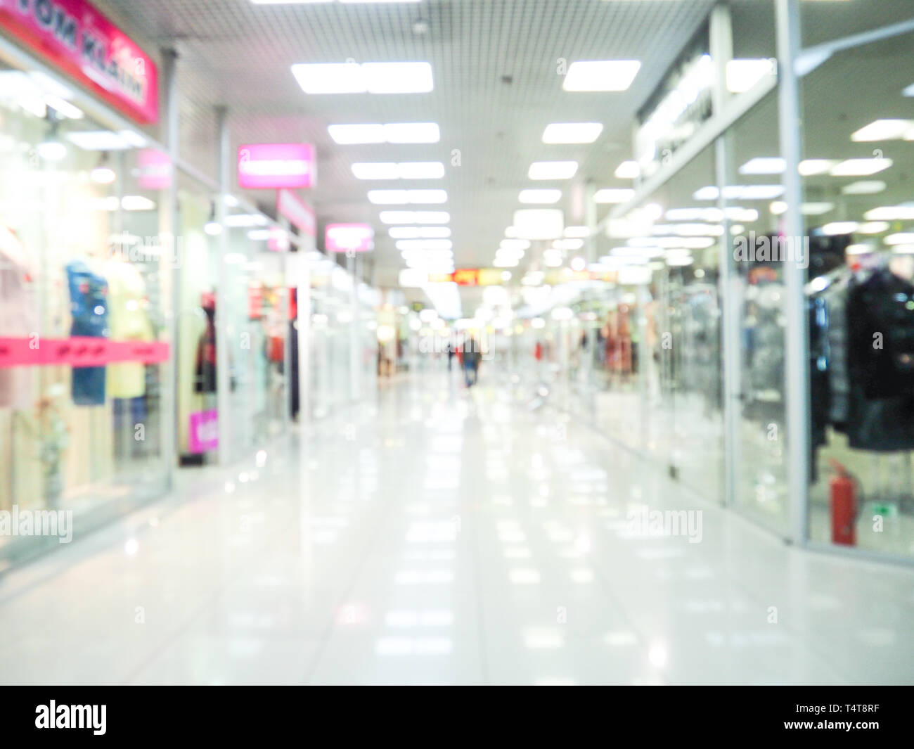 abstract blurred of department store or shopping center mall : blurred image for background use. Stock Photo