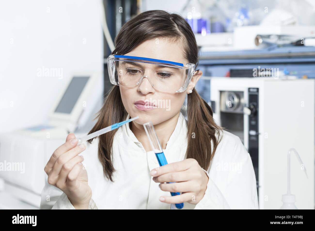 Lab technician at work Stock Photo Alamy