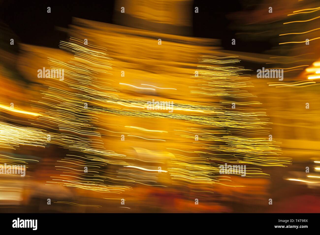 Abstract yellow light trails hi-res stock photography and images - Alamy