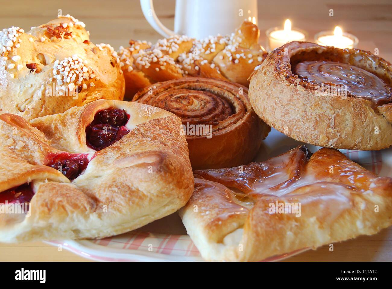 Sweet Pastries, assortment. Stock Photo