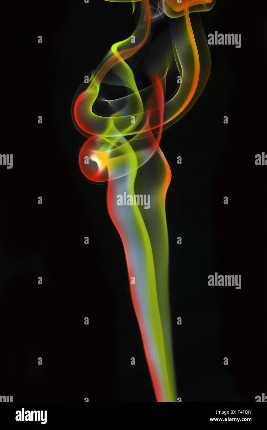 Colored smoke Stock Photo