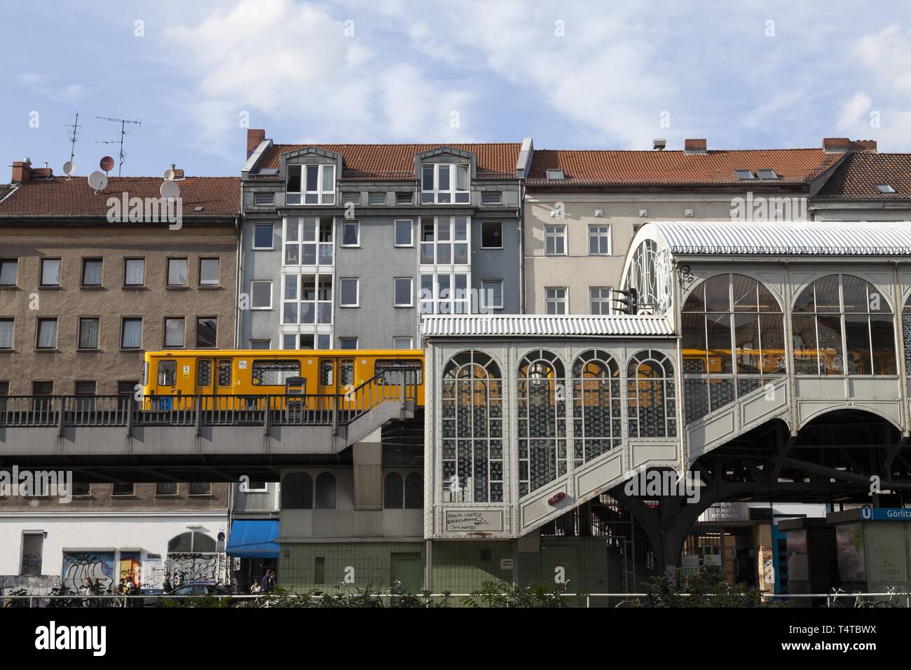 Metro Station GÃ¶rlitzer Bahnhof, Kreuzberg, Berlin, Germany, Europe Stock Photo