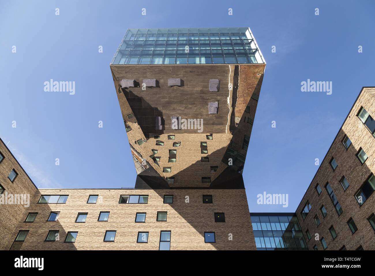 Nhow Hotel Berlin, music and lifestyle hotel with exceptional design, Stralauer Allee, former East Harbour, Berlin-Friedrichshain, Germany, Europe Stock Photo