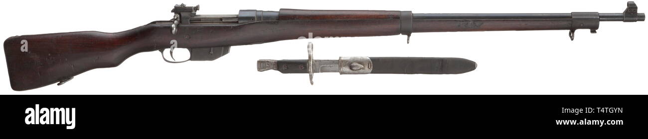 SERVICE WEAPONS, CANADA, Ross Rifle Mark III, Military Model 1910, calibre 303 British, number DA 369, Additional-Rights-Clearance-Info-Not-Available Stock Photo