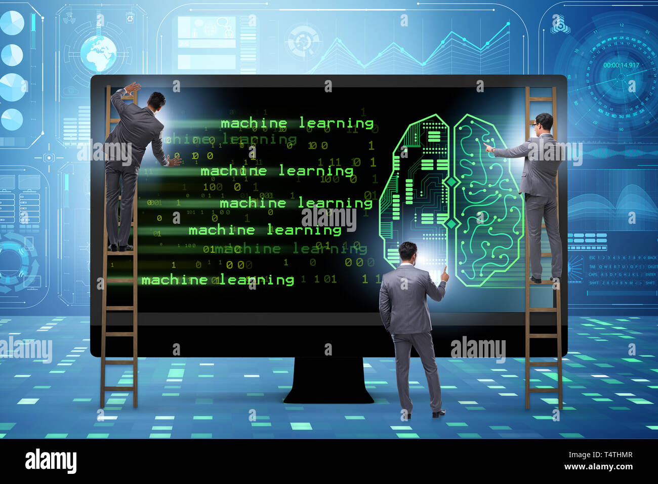 Cognitive computing and machine learning concept Stock Photo - Alamy