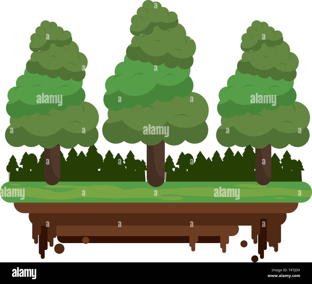 Landscape nature scenery isolated Stock Vector Image & Art - Alamy