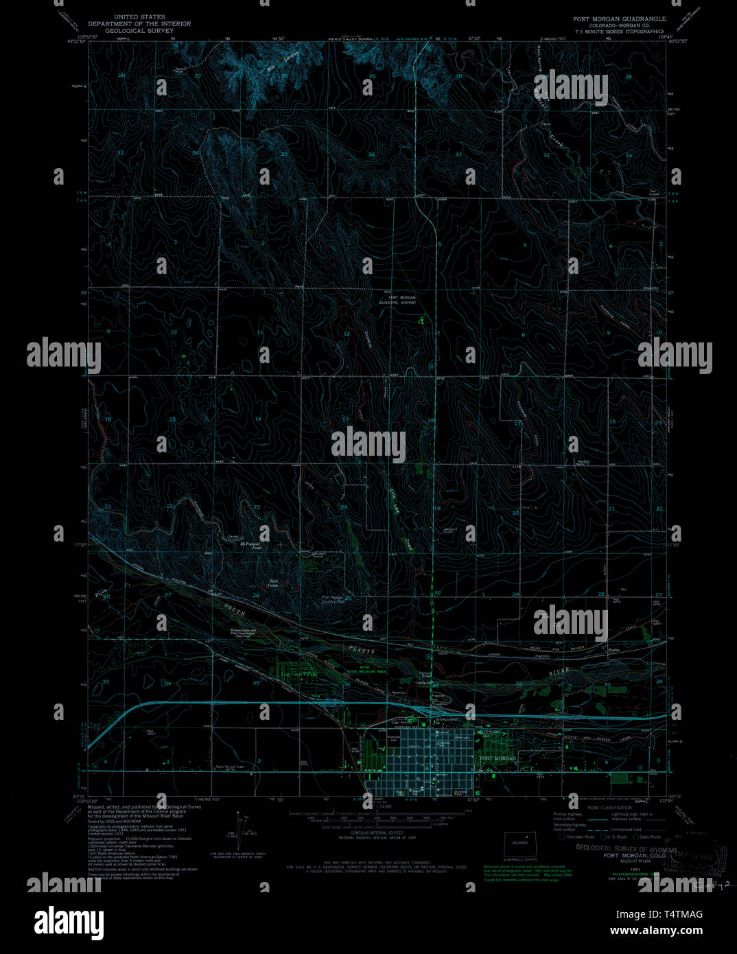 Fort colorado map hires stock photography and images Alamy