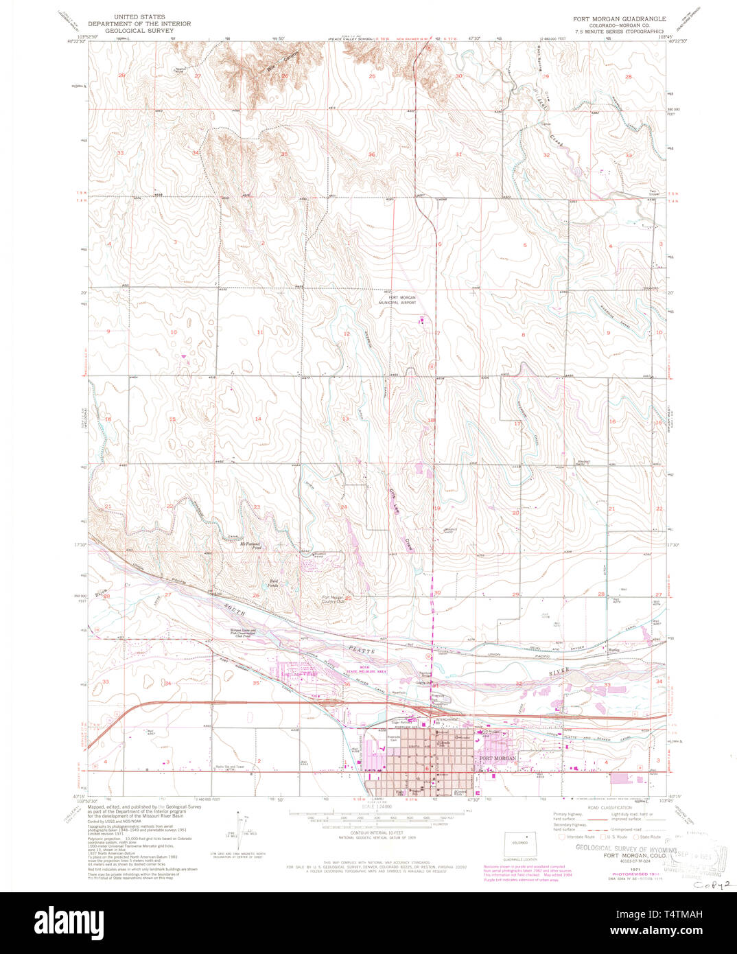 Fort colorado map hires stock photography and images Alamy