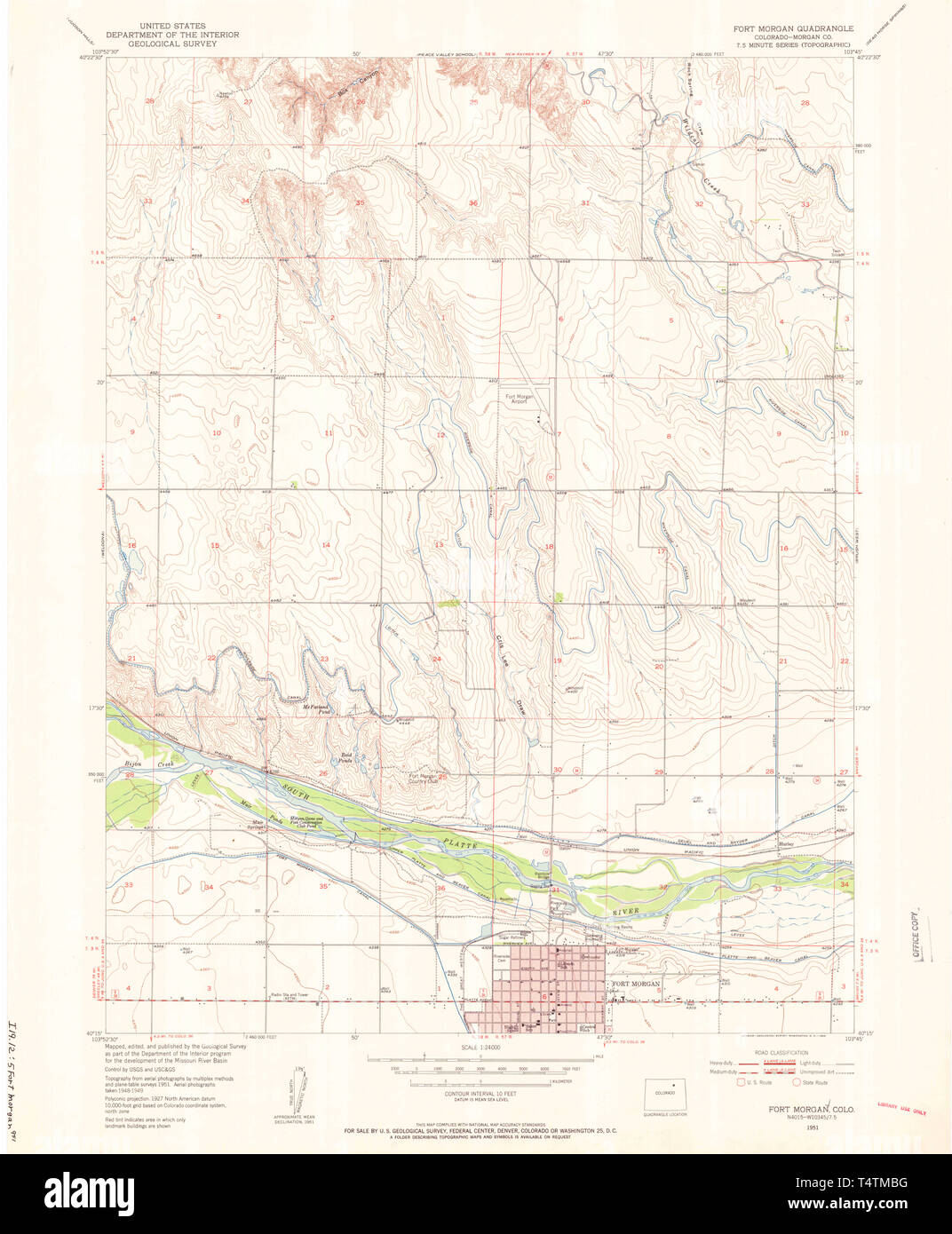Fort colorado map hires stock photography and images Alamy