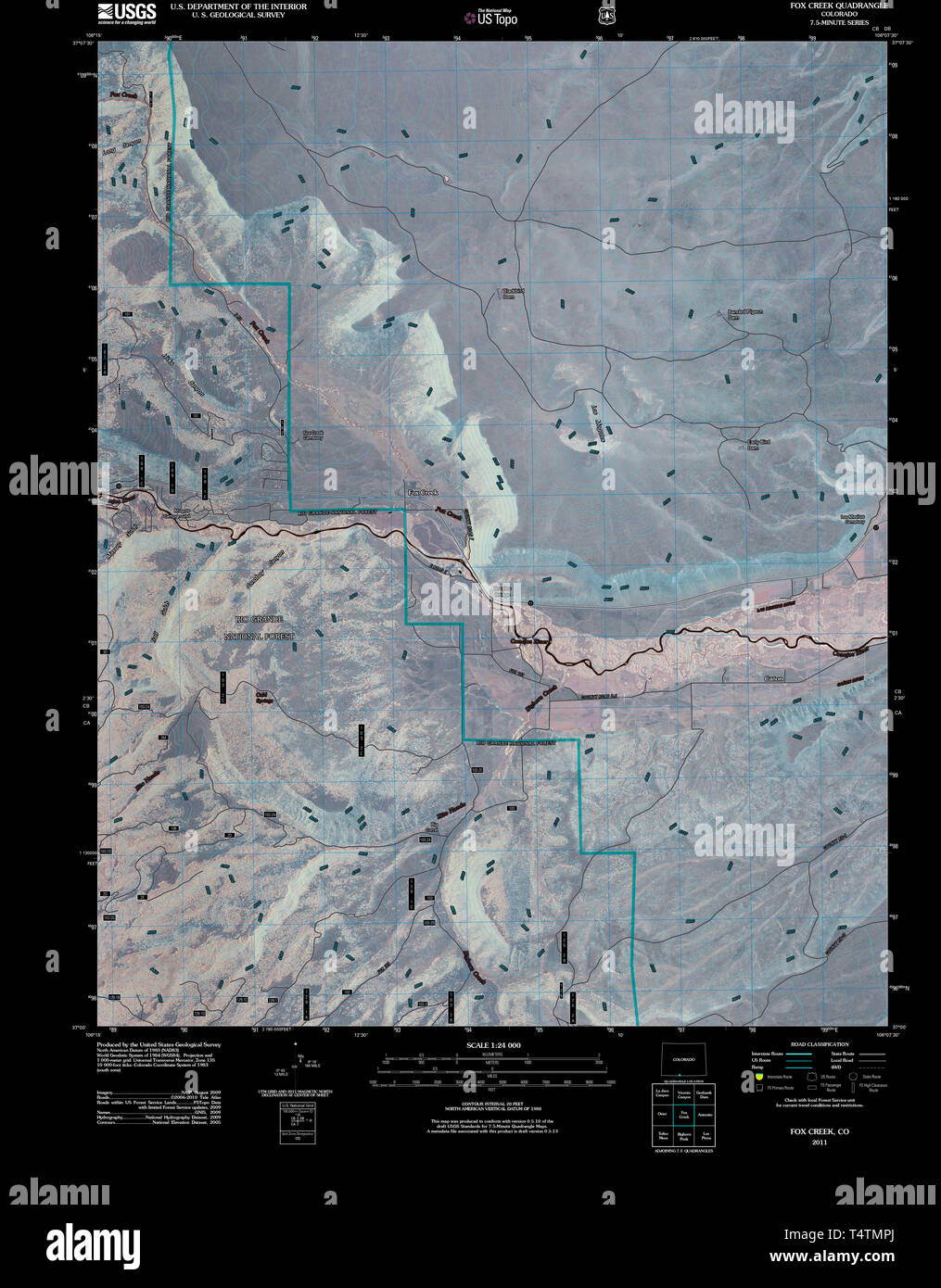 Map of fox creek hires stock photography and images Alamy