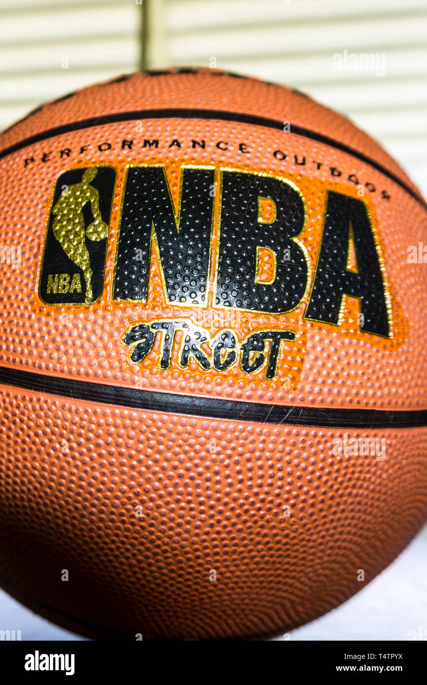 A new Spalding NBA Street basketball Stock Photo - Alamy