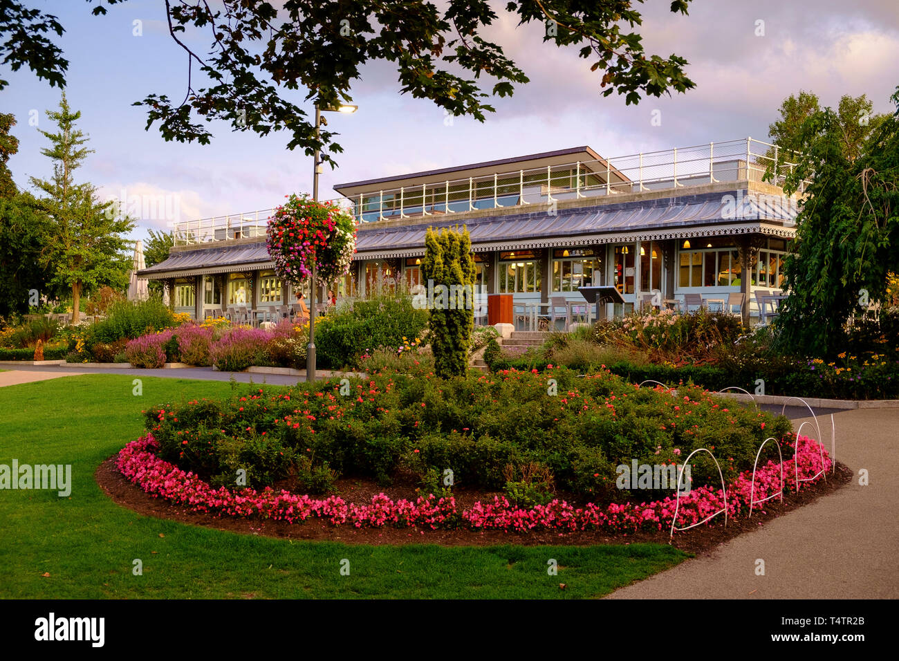 restaurant, peoples park, dun laoghaire Stock Photo Alamy