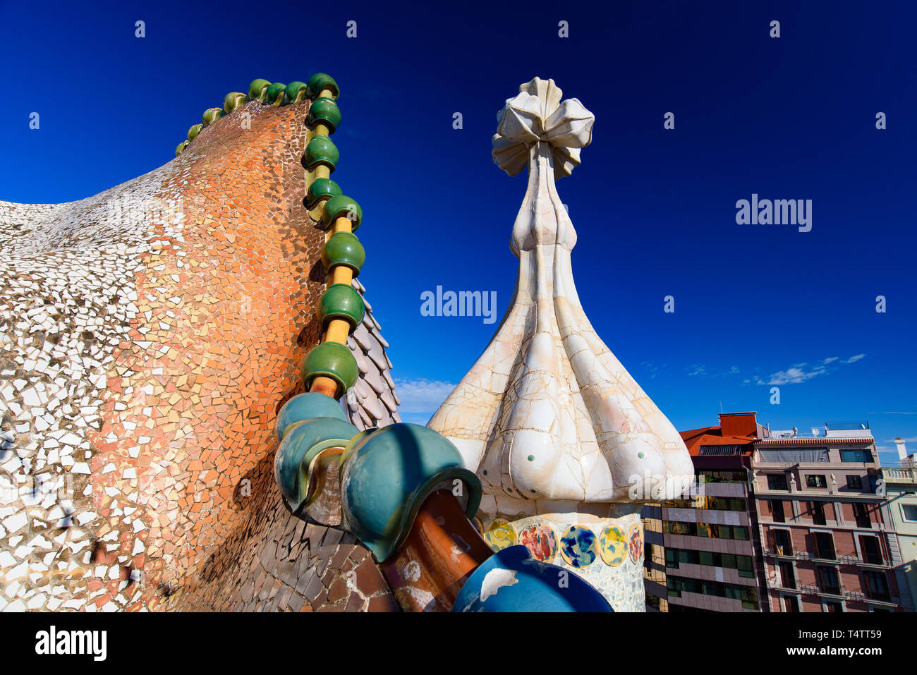 Casa batllo roof terrace hi-res stock photography and images - Alamy