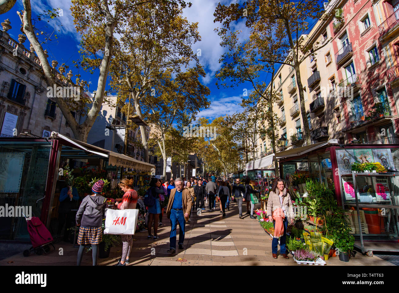 Walk la rambla barcelona hi-res stock photography and images - Alamy