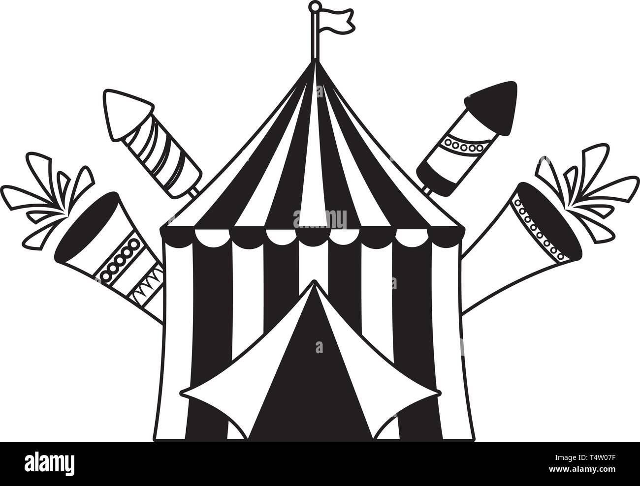 carnival tent fireworks Stock Vector Image & Art - Alamy
