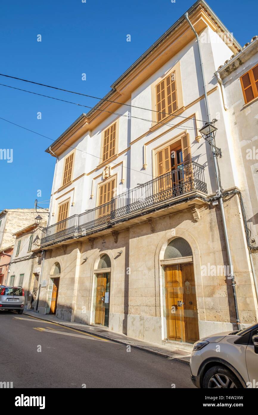 La Sala Vella, antiguo ayuntamiento, Campanet, Mallorca, balearic islands, Spain. Stock Photo