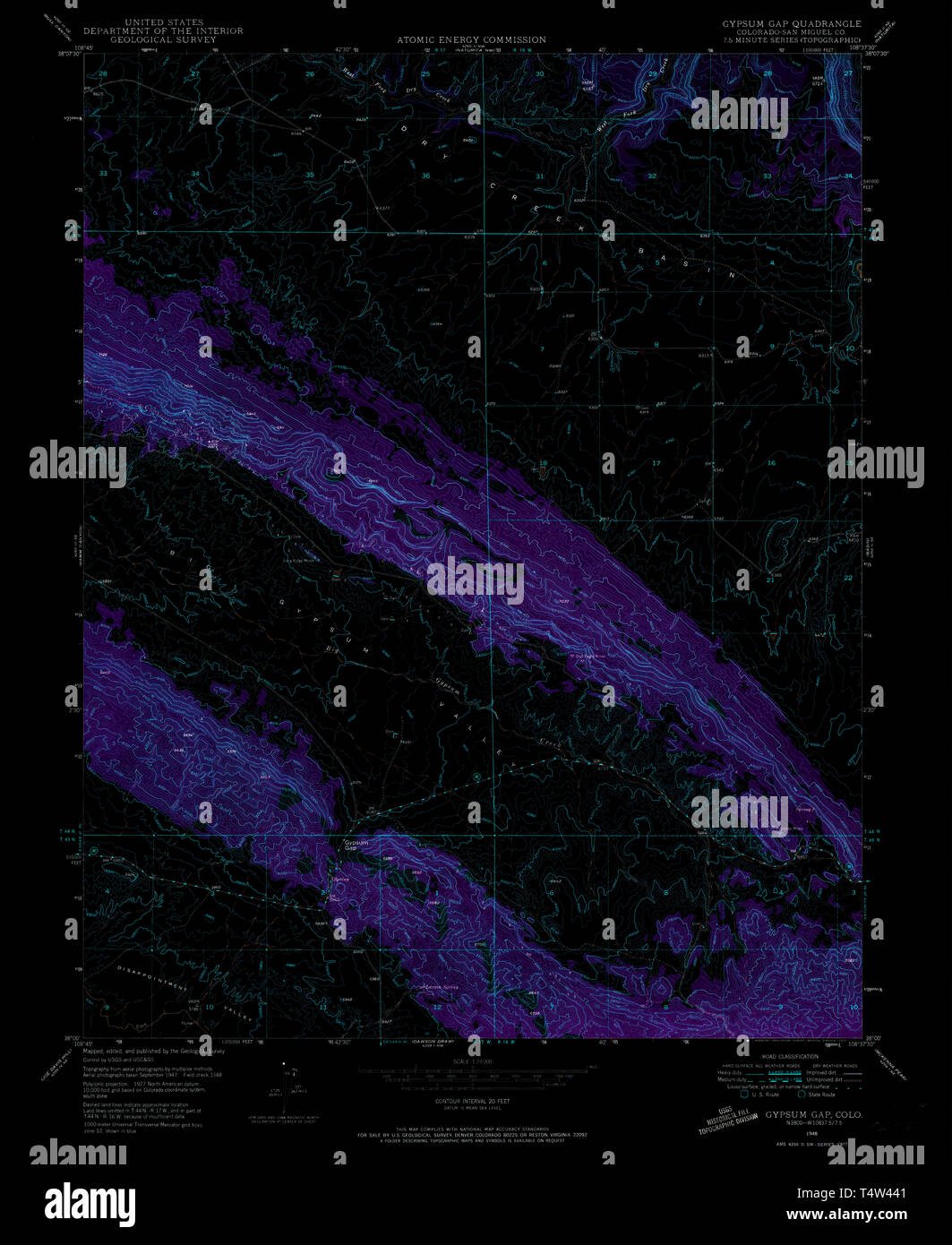 Map of gypsum colorado hires stock photography and images Alamy
