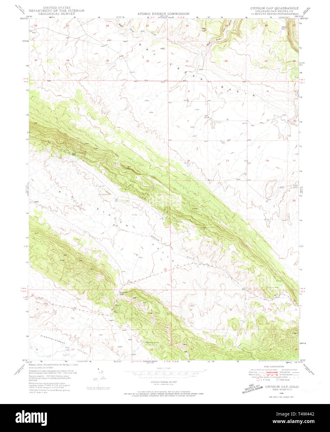 Map of gypsum colorado Cut Out Stock Images & Pictures Alamy