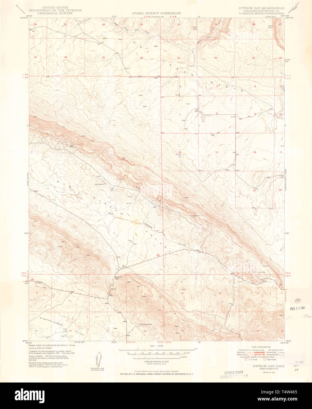 Map of gypsum colorado hires stock photography and images Alamy