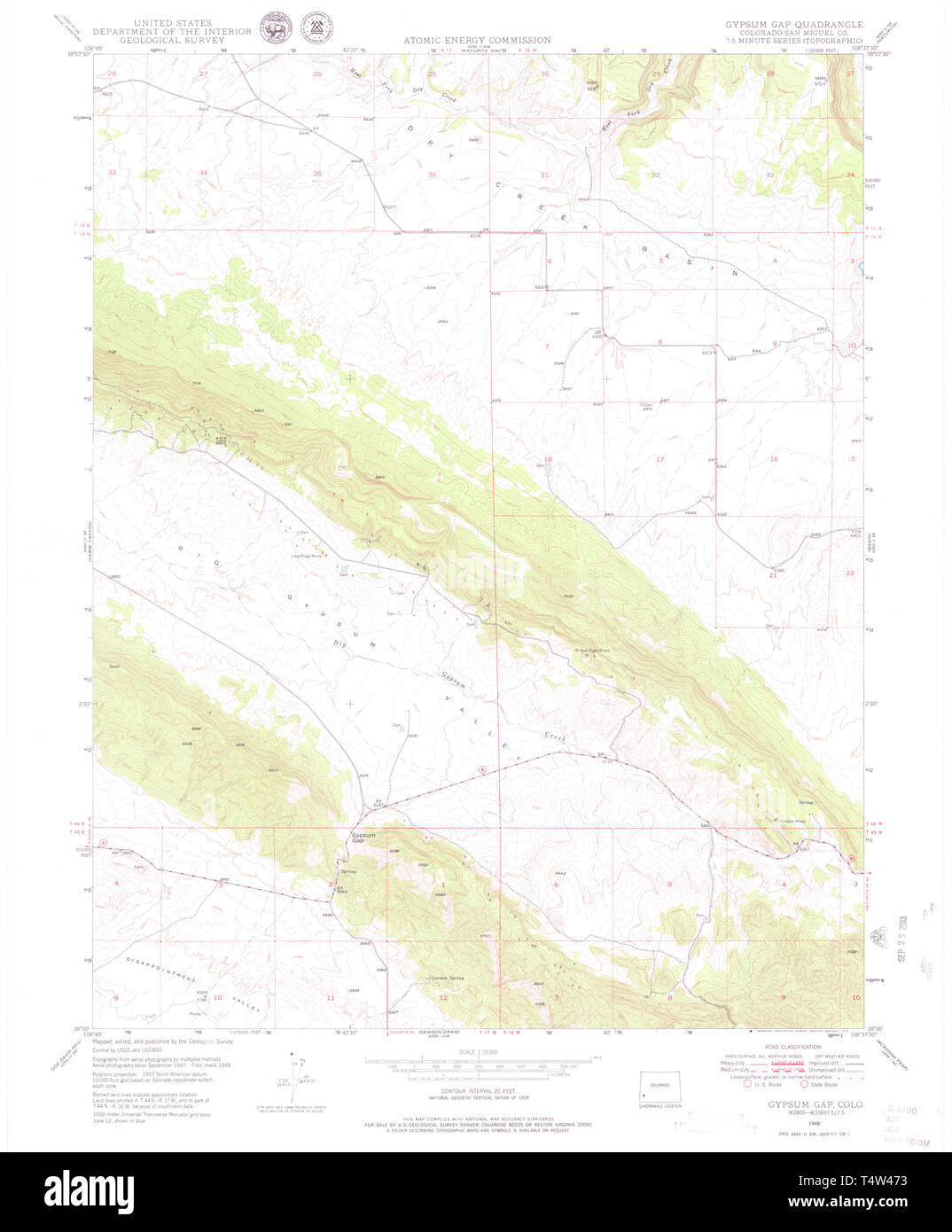 Map of gypsum colorado Cut Out Stock Images & Pictures Alamy