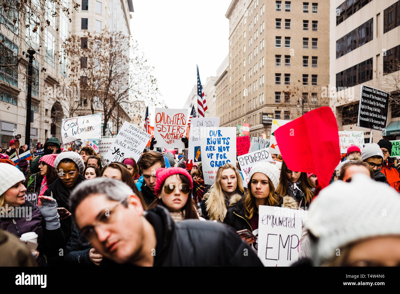 Women's March 2019 Washington, DC Stock Photo