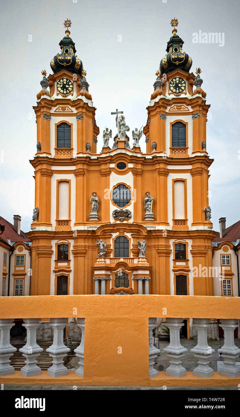The Melk Monastery (Stiftung Melk) in Austria Stock Photo